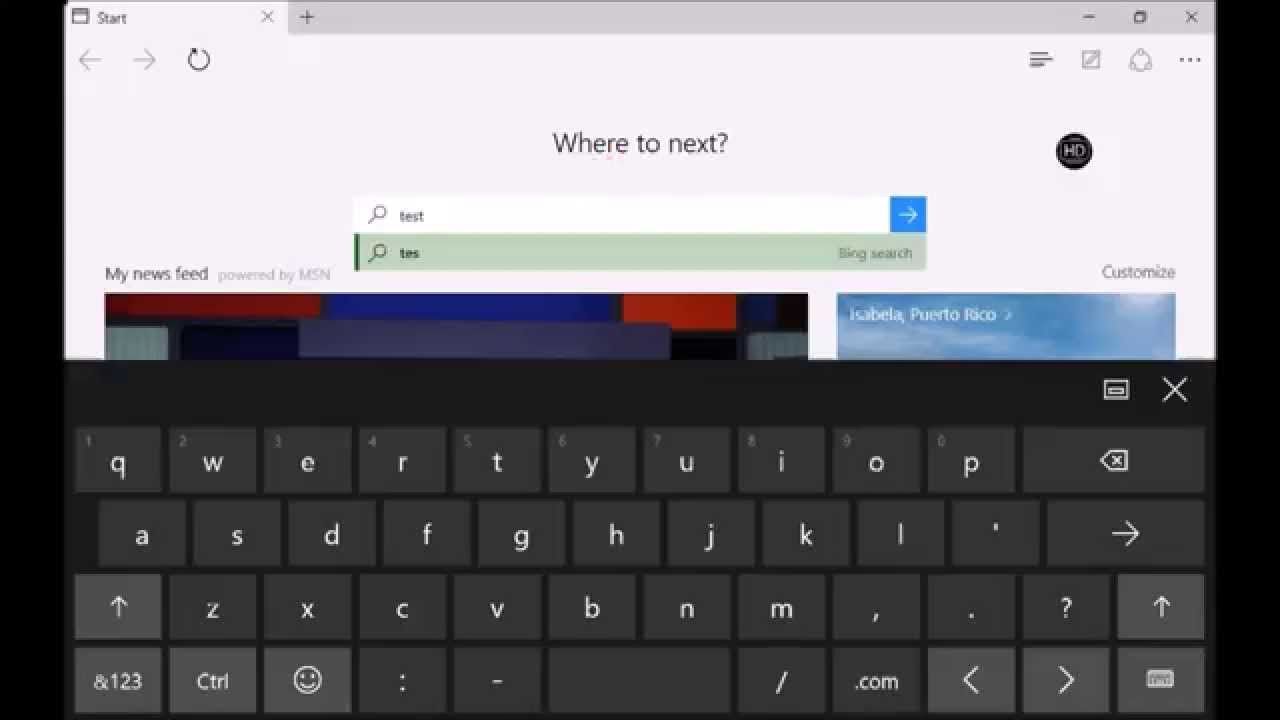 auto popup chrome virtual keyboard windows 10